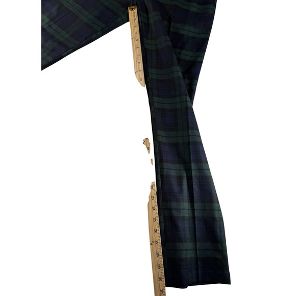 Run & Fly Pants Mens 32 Black Watch Tartan Check Slim Fit Straight Leg Punk Goth - Picture 6 of 9